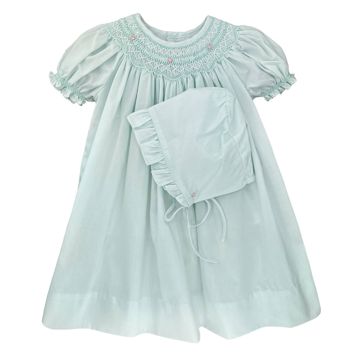 Bishop Smocked Daygown with Pearls