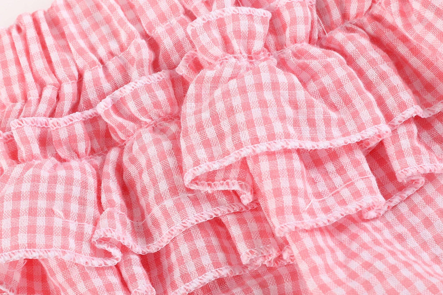 Pink or  Purple Seersucker Cotton Baby Bloomers