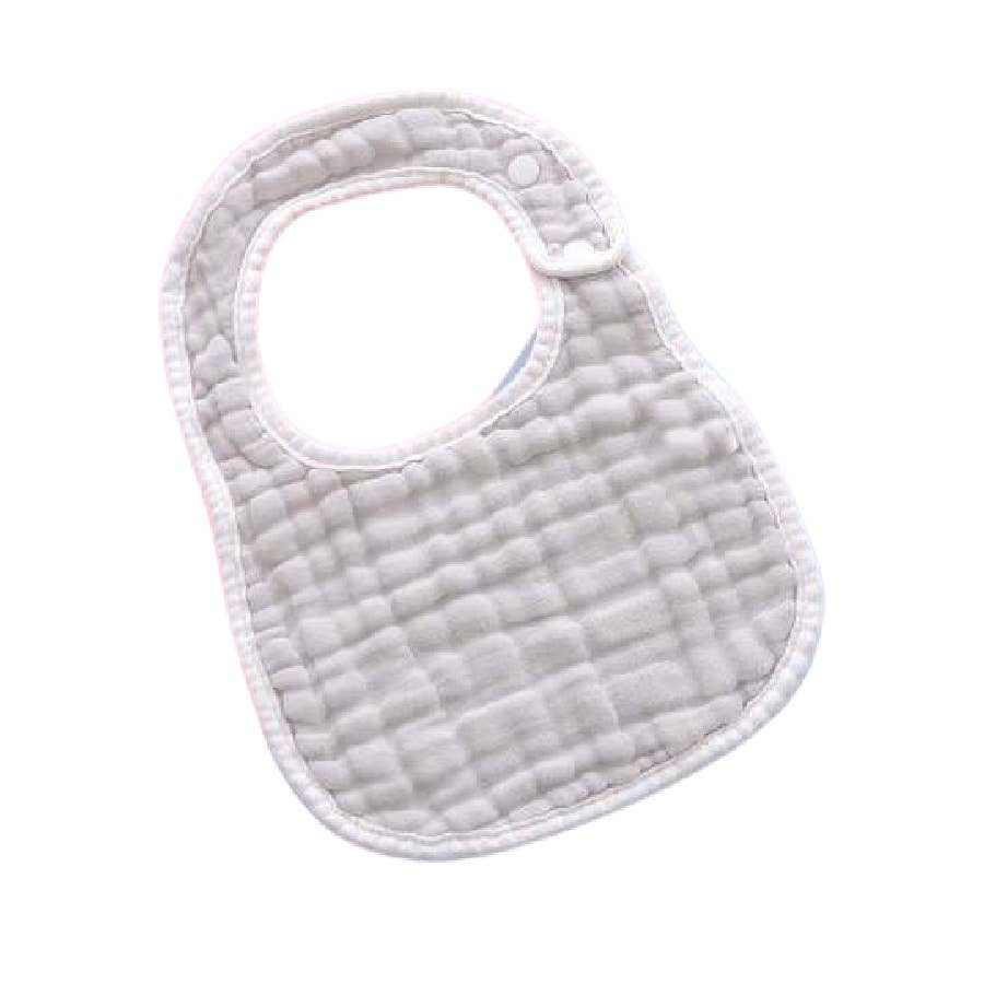Muslin Baby Bib with monogram