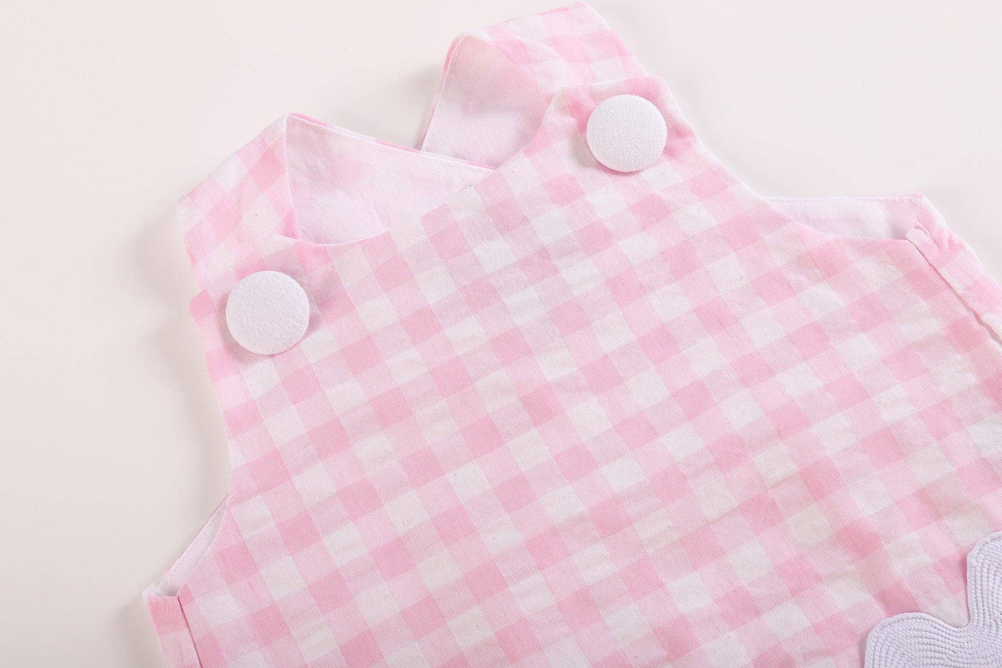Pink Gingham Top and Ruffle Bloomers Set