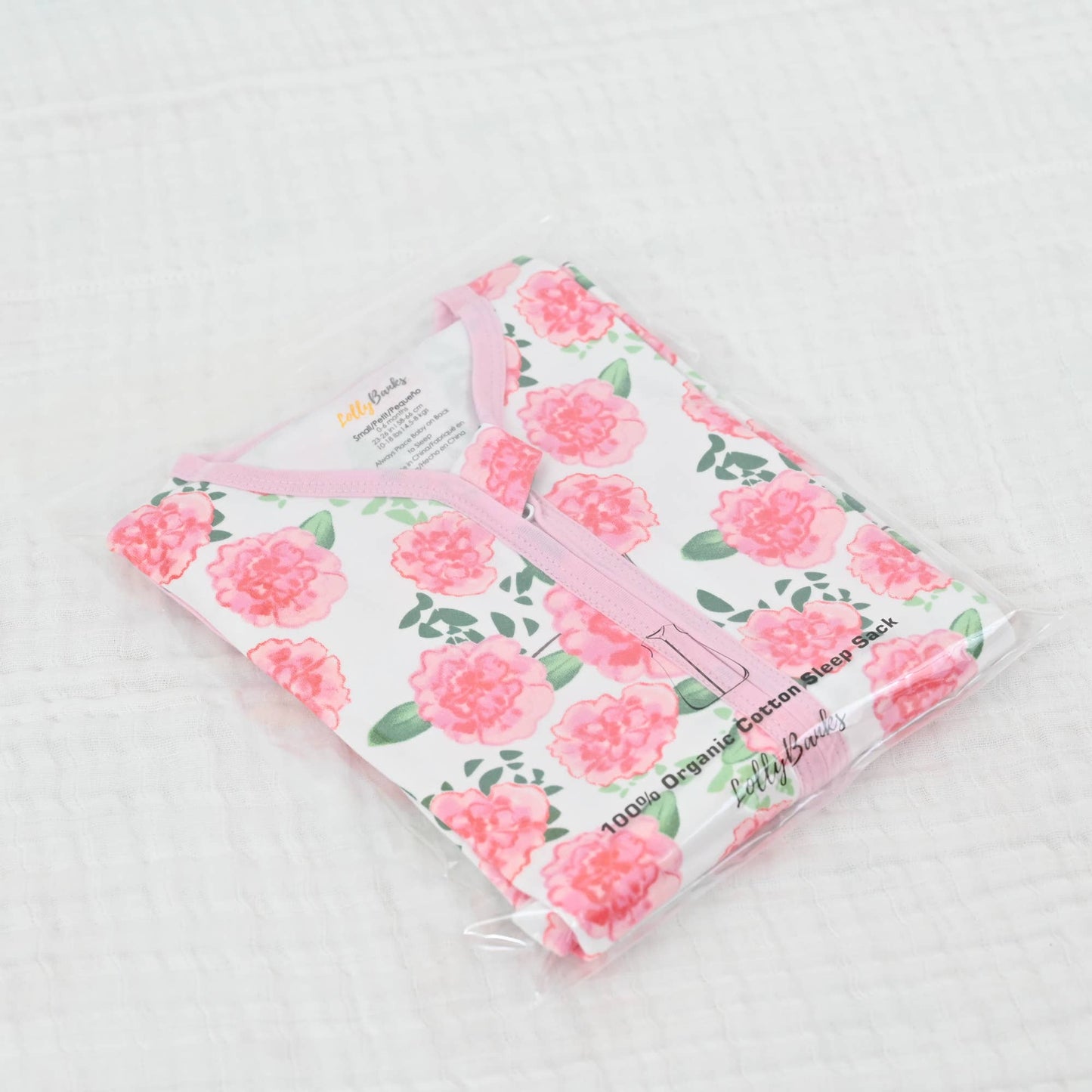 Live Life in Full Bloom Baby Sleep Sack, 100% Organic Cotton
