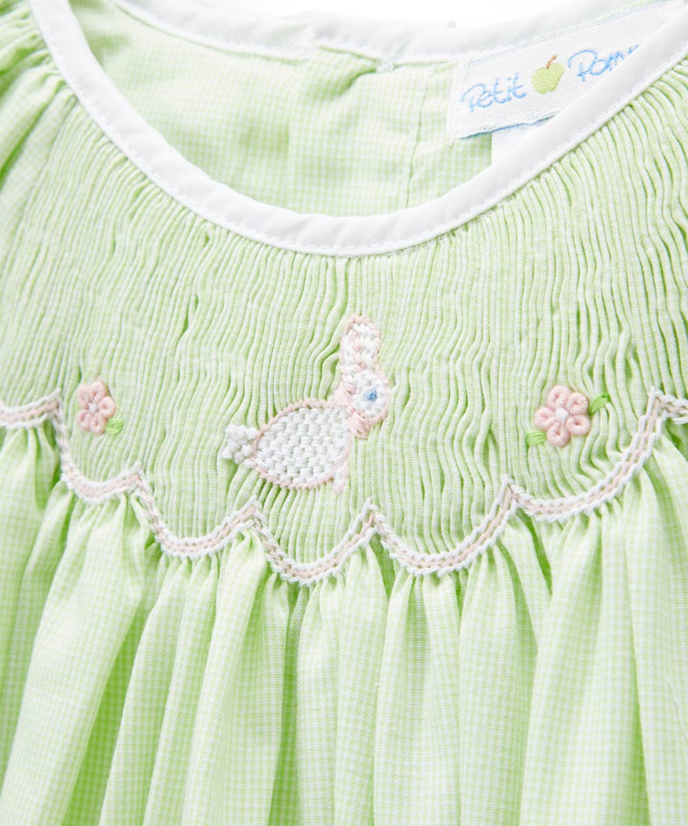 Easter Bunny Smocked Dress – Sew Blessed Monogramming Easter Bunny Smocked Dress – Sew Blessed Monogramming