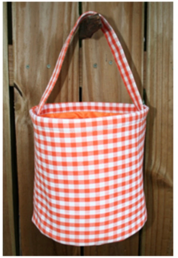 Gingham bucket with free monogram