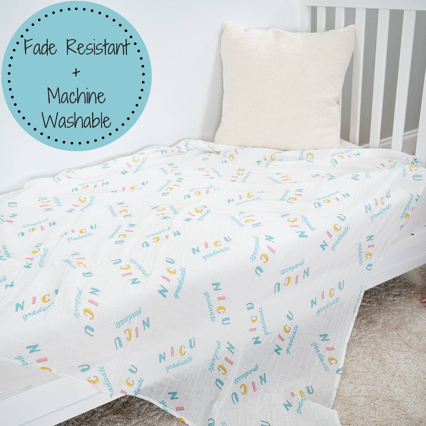 NICU Graduate Baby Swaddle Blanket
