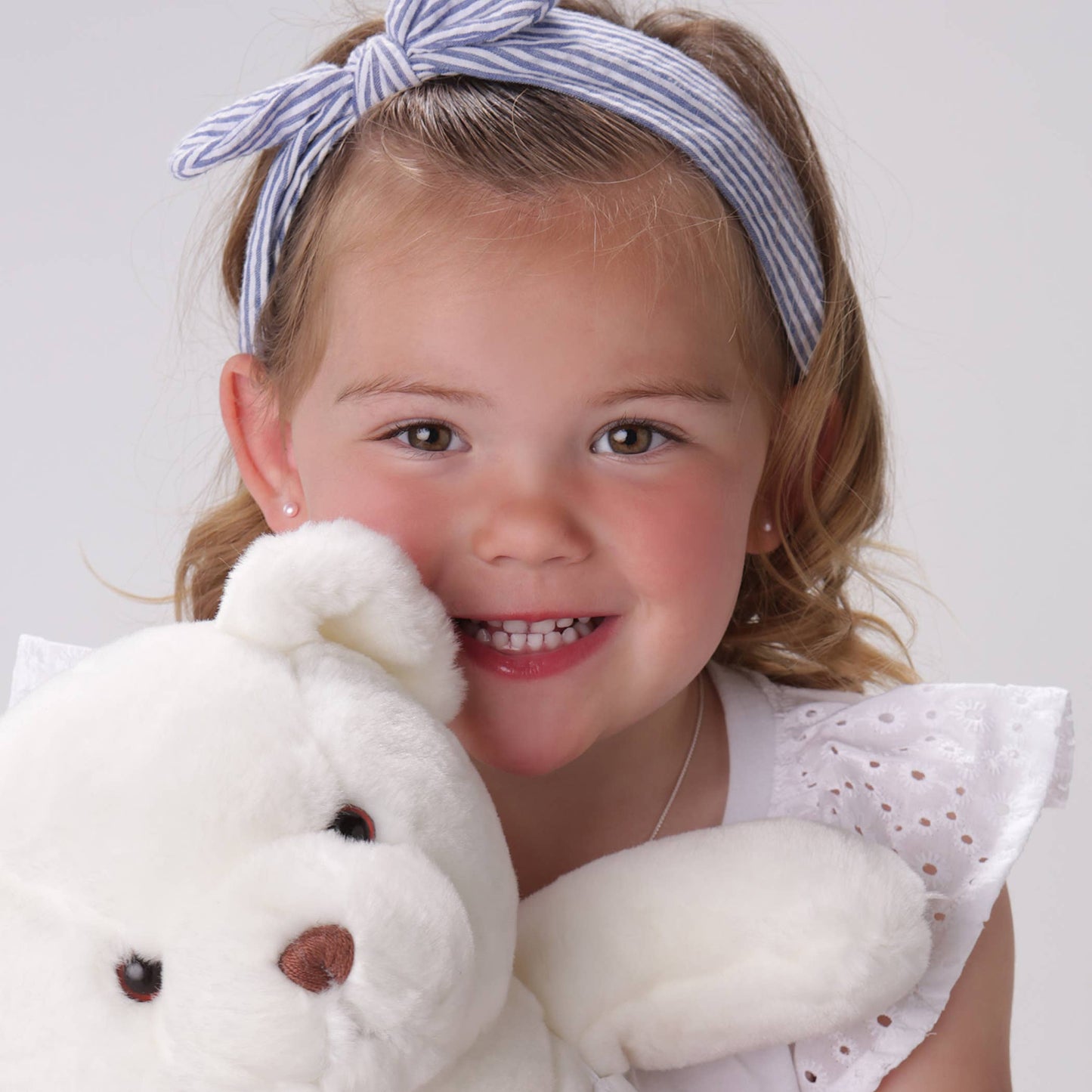 Sterling Silver Pink Pearl Screw Back Earrings for Kids Gift