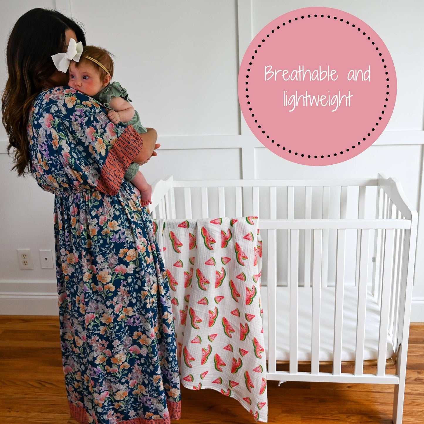 One In A Melon Baby Swaddle Blanket