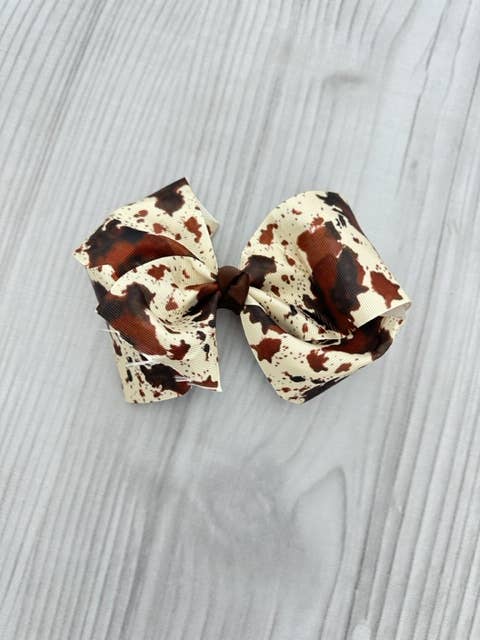 Cowhide Hair bow