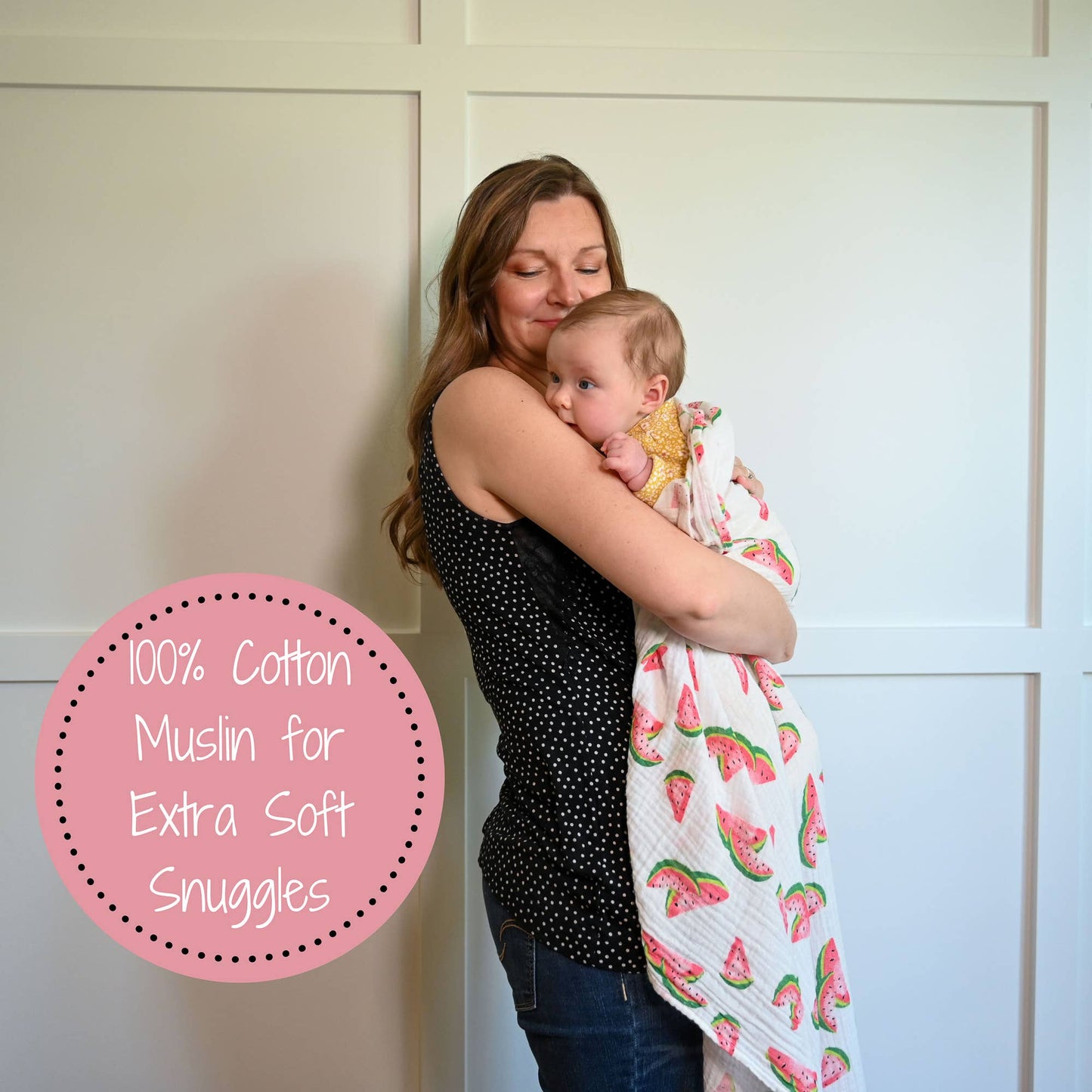 One In A Melon Baby Swaddle Blanket