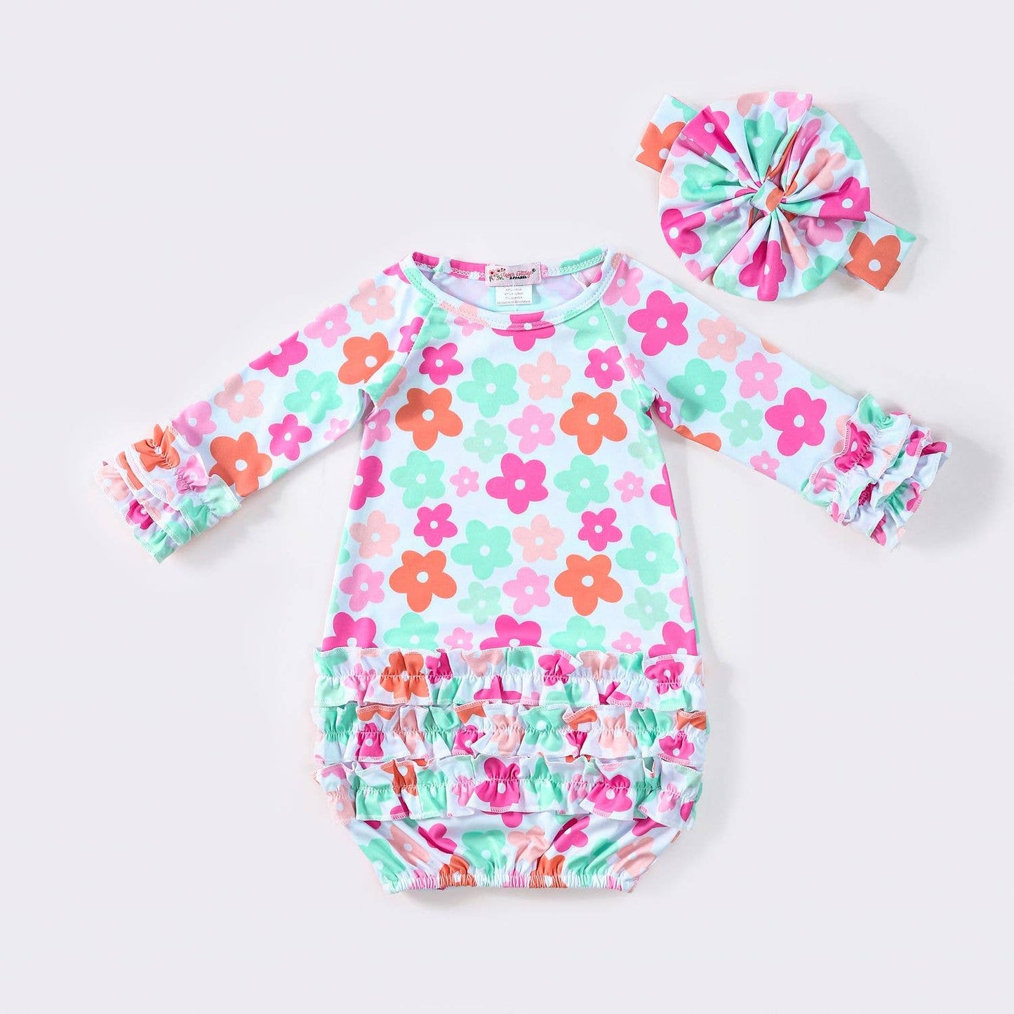 Bright Daisy Baby Gown